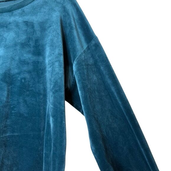 Old Navy Green Velour Cropped Sweatshirt and Jogger Pants Sz S  Cozycore, Soft - Picture 5 of 15
